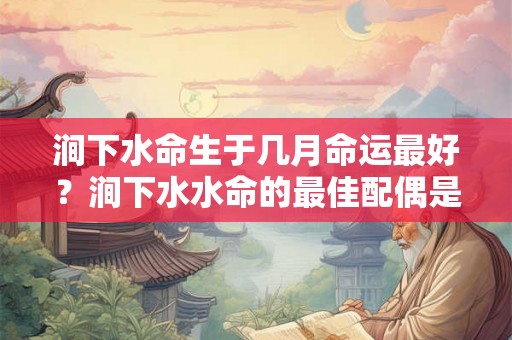 涧下水命生于几月命运最好？涧下水水命的最佳配偶是什么命？