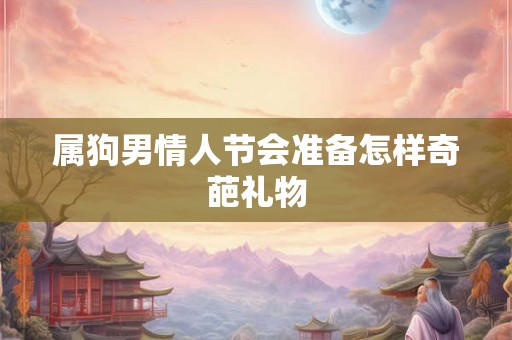 属狗男情人节会准备怎样奇葩礼物