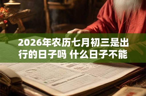2026年农历七月初三是出行的日子吗 什么日子不能出门