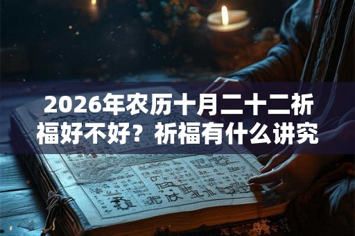 2026年农历十月二十二祈福好不好？祈福有什么讲究？