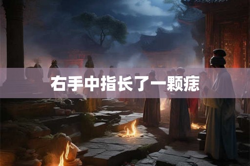 右手中指长了一颗痣 右手中指长了一颗痣