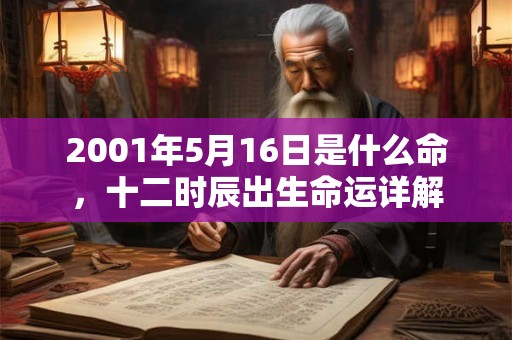 2001年5月16日是什么命,十二时辰出生命运详解 2001年5月16日是什么命,十二时辰出生命运详解