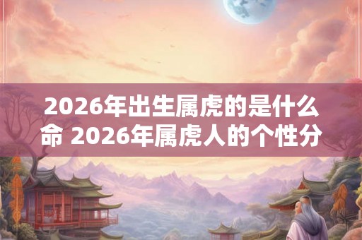 2026年出生属虎的是什么命 2026年属虎人的个性分析