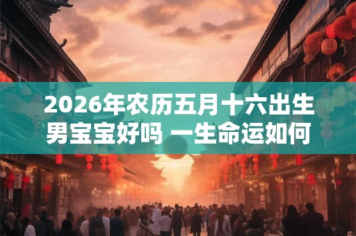 2026年农历五月十六出生男宝宝好吗 一生命运如何