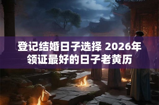 登记结婚日子选择 2026年领证最好的日子老黄历 登记结婚日子选择 2026年领证最好的日子老黄历