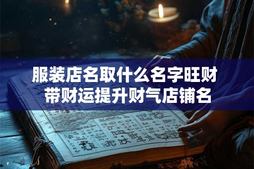 服装店名取什么名字旺财 带财运提升财气店铺名 服装店名取什么名字旺财 带财运提升财气店铺名