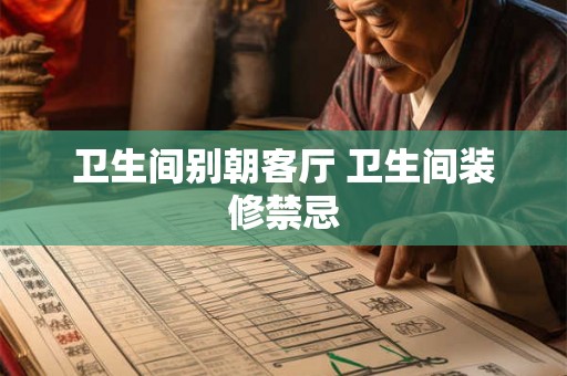 卫生间别朝客厅 卫生间装修禁忌