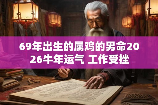 69年出生的属鸡的男命2026牛年运气 工作受挫 69年出生的属鸡的男命2026牛年运气 工作受挫
