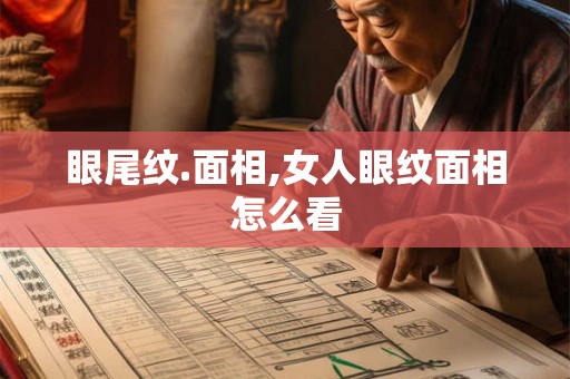 眼尾纹.面相,女人眼纹面相怎么看 眼尾纹.面相,女人眼纹面相怎么看