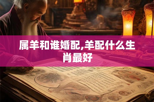 属羊和谁婚配,羊配什么生肖最好