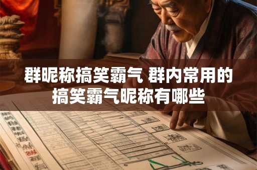 群昵称搞笑霸气 群内常用的搞笑霸气昵称有哪些