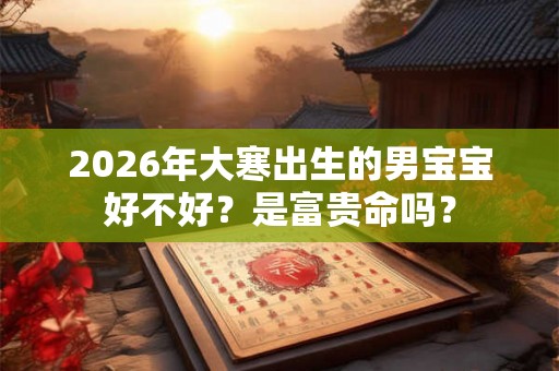 2026年大寒出生的男宝宝好不好？是富贵命吗？