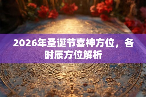 2026年圣诞节喜神方位，各时辰方位解析