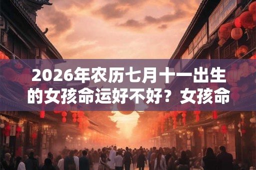 2026年农历七月十一出生的女孩命运好不好？女孩命运分析