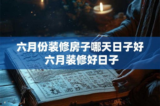 六月份装修房子哪天日子好 六月装修好日子