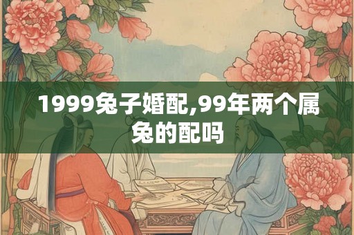 1999兔子婚配,99年两个属兔的配吗