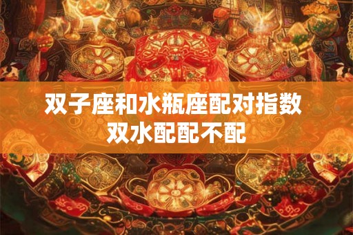 双子座和水瓶座配对指数 双水配配不配
