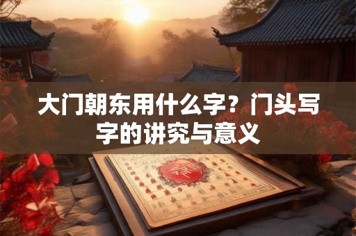 大门朝东用什么字?门头写字的讲究与意义 大门朝东用什么字?门头写字的讲究与意义