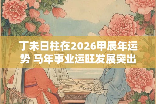 丁未日柱在2026甲辰年运势 马年事业运旺发展突出