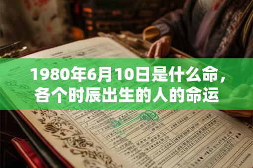 1980年6月10日是什么命，各个时辰出生的人的命运