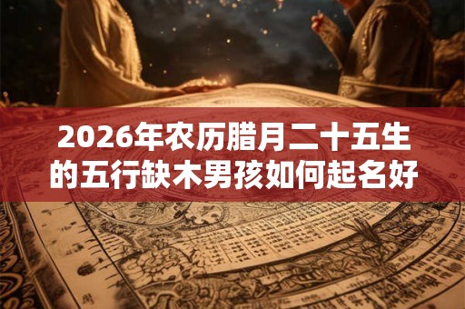2026年农历腊月二十五生的五行缺木男孩如何起名好? 2026年农历腊月二十五生的五行缺木男孩如何起名好?