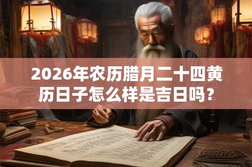 2026年农历腊月二十四黄历日子怎么样是吉日吗？