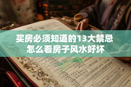 买房必须知道的13大禁忌 怎么看房子风水好坏