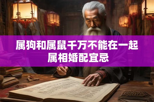 属狗和属鼠千万不能在一起 属相婚配宜忌 属狗和属鼠千万不能在一起 属相婚配宜忌