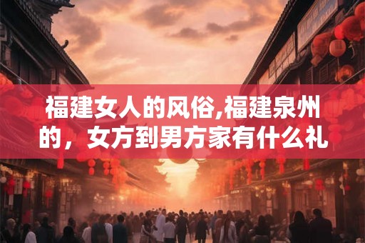 福建女人的风俗,福建泉州的，女方到男方家有什么礼俗？
