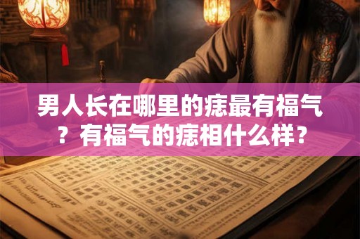 男人长在哪里的痣最有福气?有福气的痣相什么样? 男人长在哪里的痣最有福气?有福气的痣相什么样?