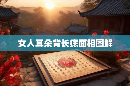 女人耳朵背长痣面相图解