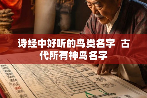 诗经中好听的鸟类名字  古代所有神鸟名字