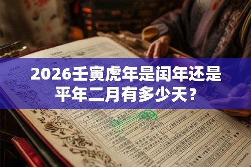 2026壬寅虎年是闰年还是平年二月有多少天？