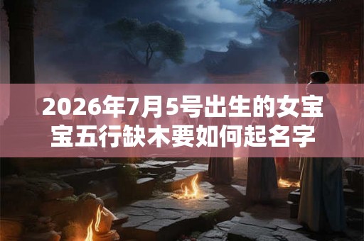 2026年7月5号出生的女宝宝五行缺木要如何起名字