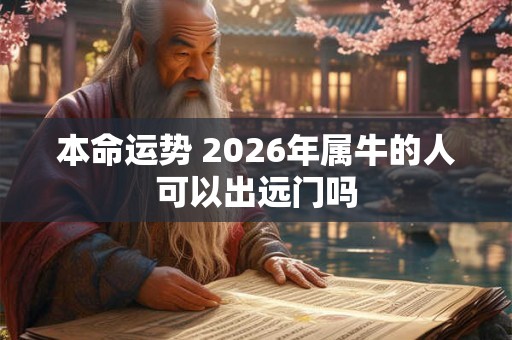 本命运势 2026年属牛的人可以出远门吗