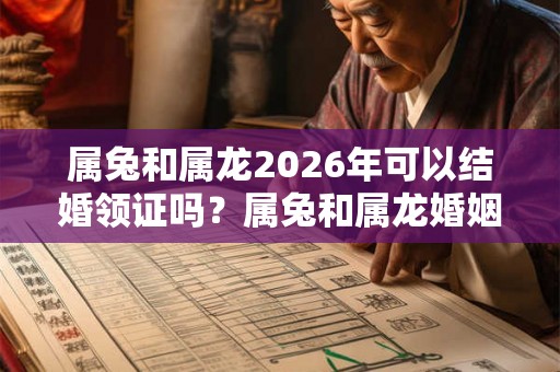 属兔和属龙2026年可以结婚领证吗？属兔和属龙婚姻怎么样？