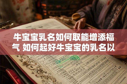 牛宝宝乳名如何取能增添福气 如何起好牛宝宝的乳名以招来好运
