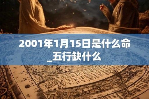2001年1月15日是什么命_五行缺什么