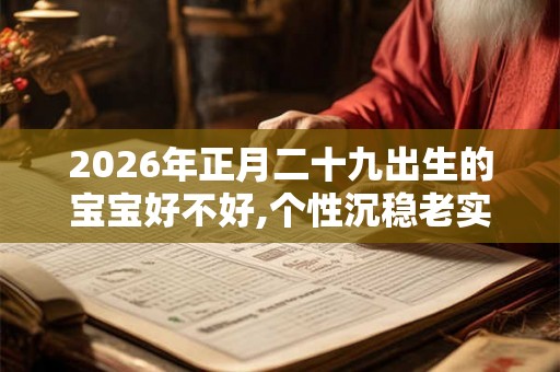 2026年正月二十九出生的宝宝好不好,个性沉稳老实 2026年正月二十九出生的宝宝好不好,个性沉稳老实