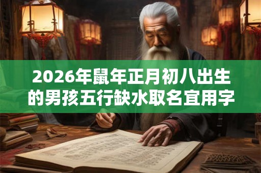 2026年鼠年正月初八出生的男孩五行缺水取名宜用字