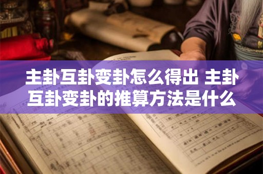 主卦互卦变卦怎么得出 主卦互卦变卦的推算方法是什么