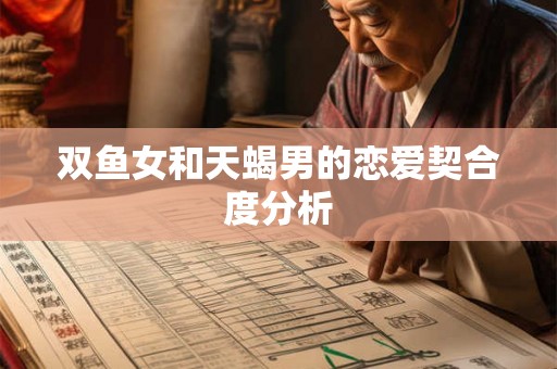 双鱼女和天蝎男的恋爱契合度分析