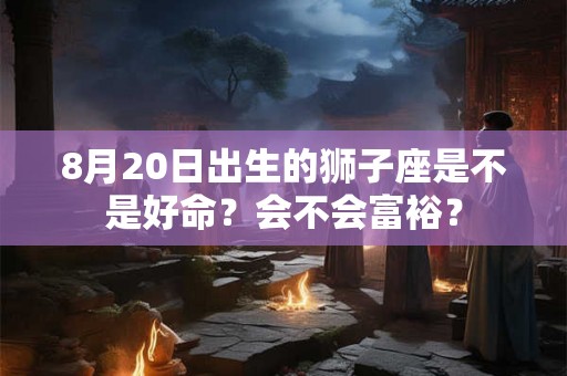 8月20日出生的狮子座是不是好命？会不会富裕？