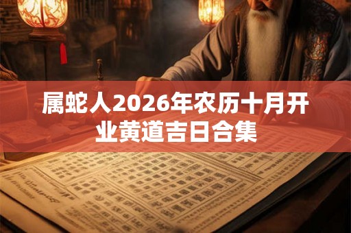 属蛇人2026年农历十月开业黄道吉日合集