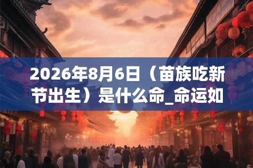 2026年8月6日（苗族吃新节出生）是什么命_命运如何