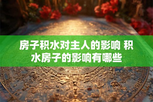 房子积水对主人的影响 积水房子的影响有哪些 房子积水对主人的影响 积水房子的影响有哪些