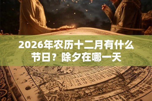 2026年农历十二月有什么节日？除夕在哪一天