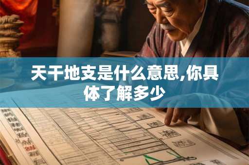 天干地支是什么意思,你具体了解多少