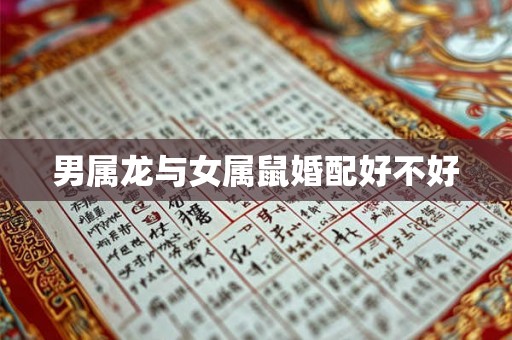 男属龙与女属鼠婚配好不好