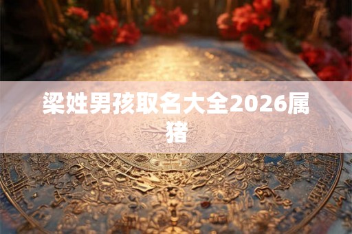 梁姓男孩取名大全2026属猪